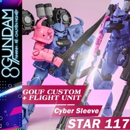 HG Star 117 Assembly Model MS-07B-3 Gouf Custom + Flight Unit - Cyber Sleeve (free water decal)