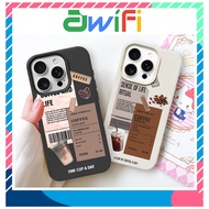 Coffee life soft leather pattern TPU Iphone Case 6/6splus/7/8/plus/x/xs/11/12/13/14/15/16/pro/max/pl