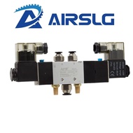 4V130C-06 4V230E-08 4V330P-10 4V430C-15 Pneumatic 5 Way Center Close Air Solenoid Valve Block Manifo
