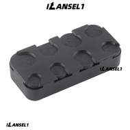 ILANSEL1 Euro Coin Dispenser, Stainless Iron ABS Coin Holders, Change Organizer Universal Black Port