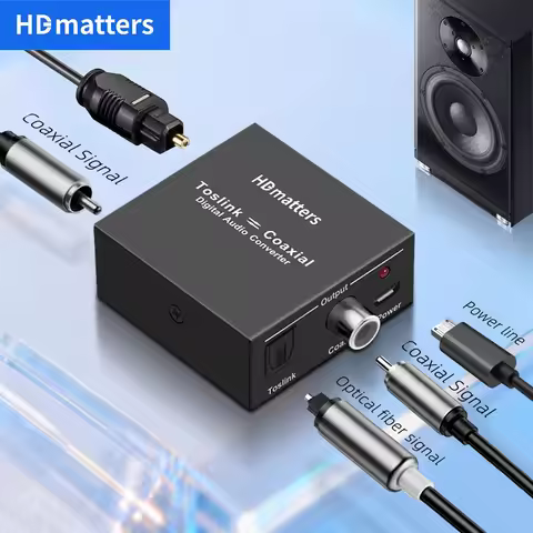 Digital audio converter Bi-directional RCA Digital coaxial to optical toslink converter Optical SPDI