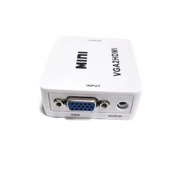 全城熱賣 - 轉換器 mini迷你 轉接頭 （白色 VGA轉hdmi）