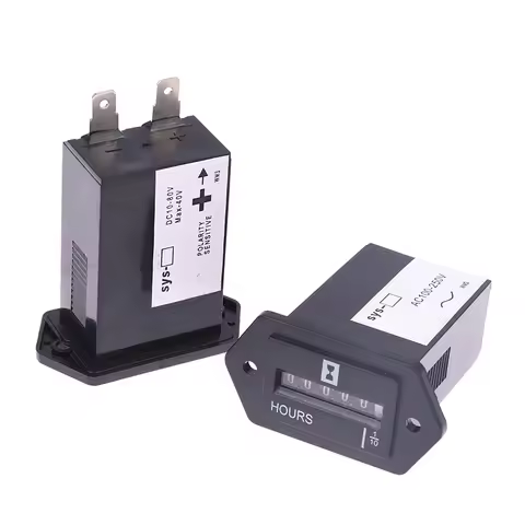 1pc 6 Digits 100-250V AC 10-80V DC Hour Meter,Complete Sealed Quartz Timer Counter SYS-1
