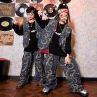 Hip Hop Children's Trendy Clothes Boys' Drum Kit Performance Clothes hiphop Children's Hip-Hop Costu