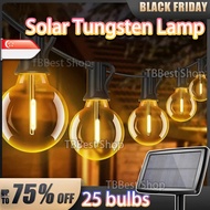 💡TBBest 25Bulbs Solar Light Strip 25PCS bulbs Outdoor Fairy Lights Waterproof Solar lamp G40 Hari Ra