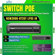 UNV SWITCH HUB POE 8 Port 2 Uplink Port   รุ่น NSW3000-8T2GT-LPOE-IN  สวิตช์ประสิทธิภาพสูง สำหรับระบ