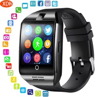 Q18 Dial Call Smart Watches Support TF Sim Card Phone Fitness Tracker Smartwatch Push Message Camera Wrist watch for IOS Android