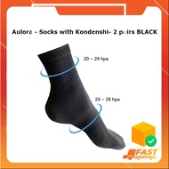 Aulora Socks with Kondenshi For Women- 2 pairs BLACK (Size M,L)