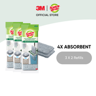 3M™ Scotch-Brite™ Hands-Free Mop with Compact Bucket 1 pc/pack For cleaning home floor easily &amp; handsfree