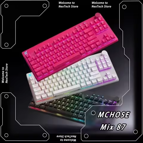 MCHOSE Mix 87 8K Magnetic Switch Mechanical Keyboard Wired E-sports Keyboard Customiza 0.001mm For P
