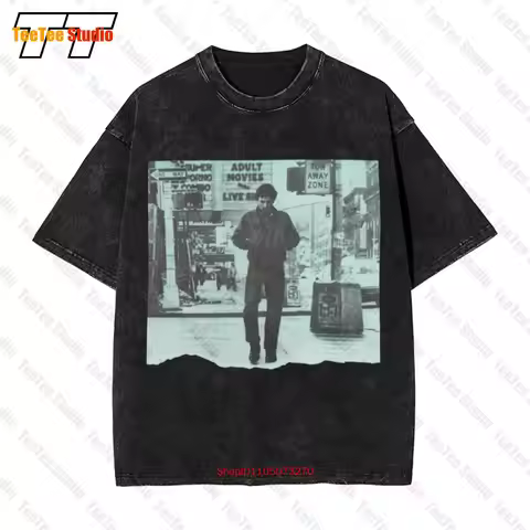 Taxi Driver Cannes 1976 Travis Bickle Movie Film Poster Vintage Oversized T-Shirt FD9W