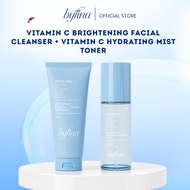 Byfina Vitamin C Brightening Facial Cleanser + Vitamin C Hydrating Mist Toner Glass Skin Duo