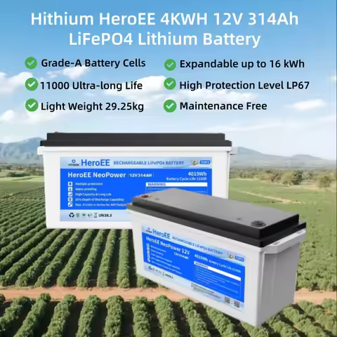 Hithium HeroEE 4KWH 12V 314Ah LiFePO4 Lithium Battery Solar Generator Portable Lithium Power Station
