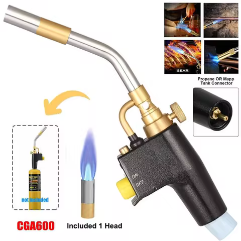 Mapp Propane Torch Head TS8000 Trigger Start Welding Torch Portable Trigger Start Push Button Ignite