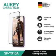Aukey Iphone 15 Pum Smoothplay Gaming I-Glare Matte Tempered Glass
