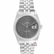 【大眾名錶】ROLEX 勞力士 16234 Datejust 灰色直條紋面盤 錶徑36mm 自動上鍊 大眾名錶B1151