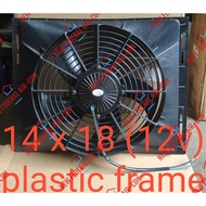 14'' X 18'', 14'' x 23'', 12V, 24V UNIVERSAL PLASTIC FRAME AUTO AIRCOND AIR CON COND  A/C FAN ASSY