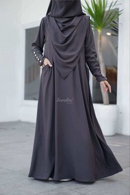 Durra abaya by Zanuba Hijab Durra abaya gamis only abaya polos busui friendly