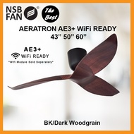NSB FAN AERATRON AE3+/ AE3+ Wifi Ready 43 / 50 / 60 Inches DC MOTOR REMOTE CONTROL CEILING FAN