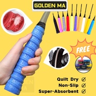 🎁FREE🎁 Good Quality Badminton Grip Anti-Slip Absorb Sweat Racket Grip Handle Grip Squash Band 多用途手胶