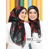 [Darena]  Tudung Bawal Dabella Chiffon Printed Corak Murah Ironless Anti Kedut Senang Bentuk Bidang 