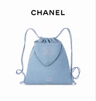 ⚡️Chanel 贈品牛仔抽繩背包