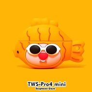 【Fast Shipment】For TWS-Pro4 mini Casing Case Soft Silicone Earphone Case Niche Cartoon NO.4