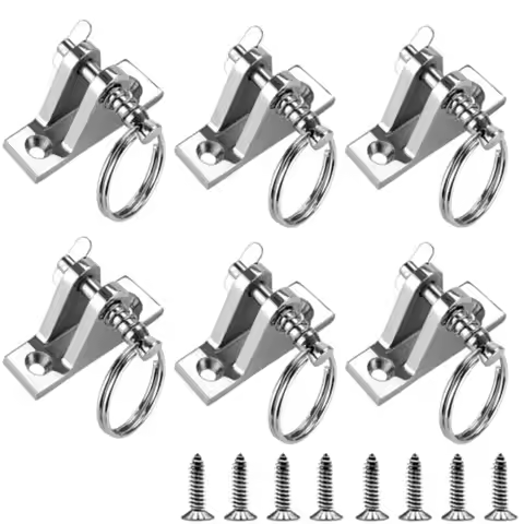 Bimini Top Deck Hinge with Quick Release pin 316 Stainless Steel Marine Bimini Top Fitting 90° Hardw