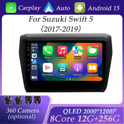 GPS Navigation Car Radio Video Multimedia Player for Suzuki Swift 5 2017 - 2019 DSP Stereo Split Scr