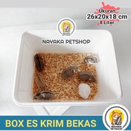 Kandang Hamster Box Es Krim Bekas Campina 8 Liter Wadah Kotak Ice