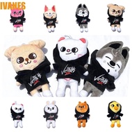 IVANES Skzoo Plush Doll, Leeknow Hyunjin Hooded Sweatshirt Hoodie Stray Kids Toys, Creative Soft Cartoon Plush Stuffed Z-type Stuffed Plush ​Doll Couple