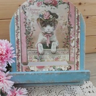 淑女貓咪書架/平板電腦架