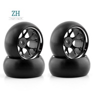 Hard Plastic Drift Tires Tyre Metal Wheel Rim for  284131 K969 K989  Mini-Z 1/28 RC Car Parts,Black