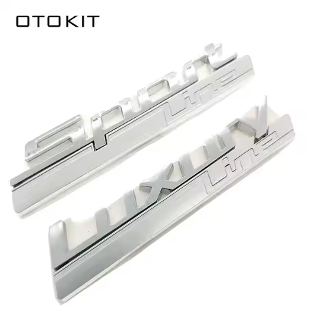 1PCS 3D ABS Sport LINE Luxury LINE Side emblem For BMW 2 3 4 5 7 Series GT Fender Luxury-Line Badge 