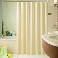Plain Beige Shower Curtain Hotel Hotel Dedicated Shower Curtain Polyester Shower Curtain Bathroom Wa