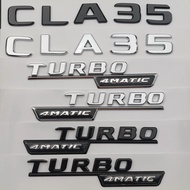 ALL Adhesive 3d Chrome Car Alphabet Sticker Letters For Mercedes CLA35 AMG C118 Logo Fender Badge TU