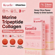 Keaelle  2 Box Popular Collagen Glow Advance+ 5000mg Marine Tripeptide Drink With Gac Fruit Extract