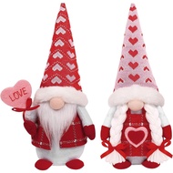 Hiasan Plush Gnome Hari Valentine CRCZK, Hiasan Hari Valentine 2Pek Hadiah Gnome Hiasan Hari Valenti