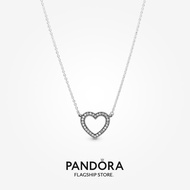 Pandora Sparkling Open Heart Necklace (45cm)