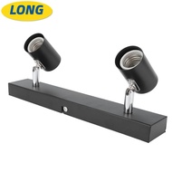 LONNGZHUAN LED Track Light, 2 Light 110-220V Ceiling Track Light, Modern Fixed Rail Rotating Heads B