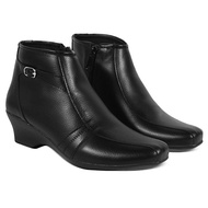 Hertz - Loafers Boots HV 3701 Hertz Brand Formal Work Shoes Quality Synthetic Leather Shoes - Black
