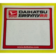 STIKER KERETA / STIKER DAIHATSU / STIKER ROAD TAX