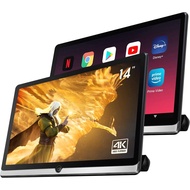 Newest 14-Inch 4K Android 10.0 Portable Car Headrest Monitor Rear Seat Entertainment Touch Screen US