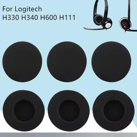50mm Sponge Universal Ear Pads for Logitech H330 H340 H600 H111 Earmuffs Sennheiser PX100 PX200 Spon