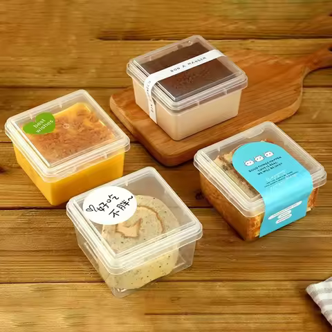 20Pcs Mousse Cake Boxes For Tiramisu Melaleuca Soy Milk Packaging Dessert Baking Box Wedding Birthda