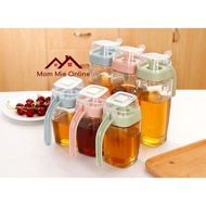 Thick glass jar for cooking oil, dipping sauces, spices - J162