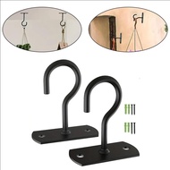[Super] 2PCS Wrought Iron Hooks Ceiling Hooks Plant Hooks Strong Wall Hanging Hooks