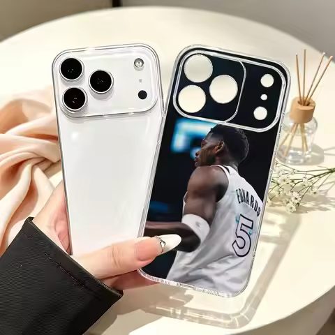 Anthony Edwards Basketball star 5 Phone Case Transparent Silicone Soft For iPhone18 17 16 15 14 13 1