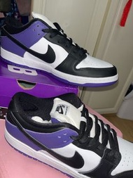 Nike SB dunk low Pro 厚舌 黑白紫