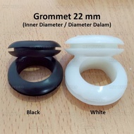 ﹊10 Pcs 22mm Black Rubber Grommet for PVC Pipe 1/2"